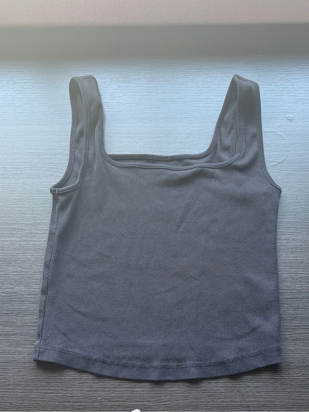 Old Navy Ribbed Square Neck Tank Top - Black
